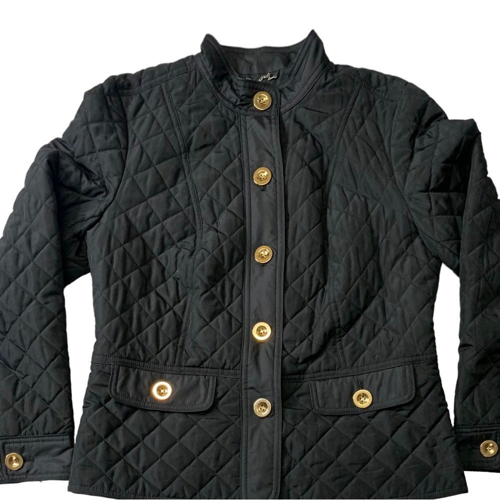 The Charter Club Black Quilted Jacket In Medium Black